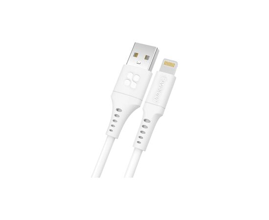 Дата кабель USB 2.0 AM to Lightning 1.2m 2.4A PowerLink-Ai120 white Promate (powerlink-ai120.white)