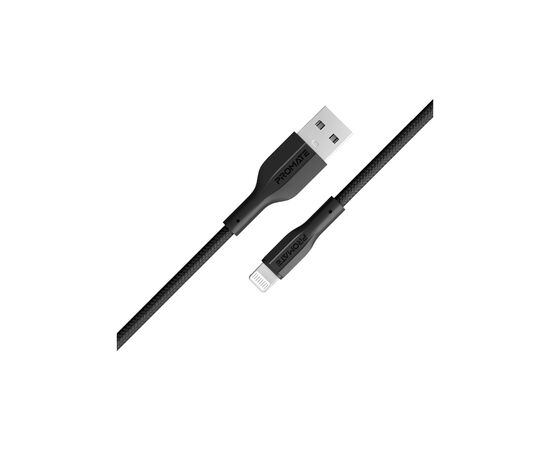 Дата кабель USB 2.0 AM to Lightning 1.0m 2A xCord-Ai black Promate (xcord-ai.black)
