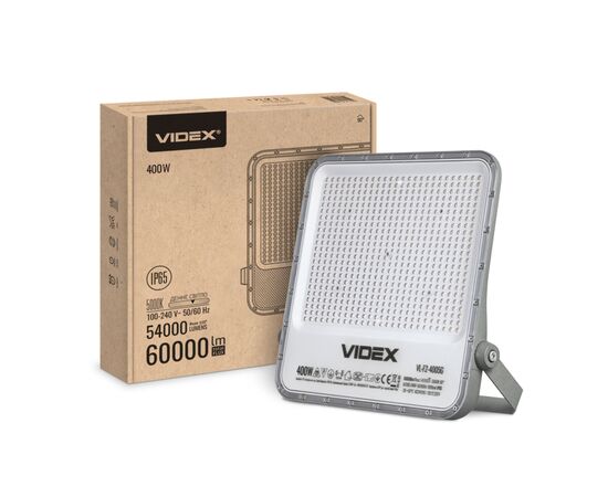 Прожектор Videx LED  PREMIUM F2 400W 5000K 220V (VL-F2-4005G), изображение 7 Прожектор Videx LED  PREMIUM F2 400W 5000K 220V (VL-F2-4005G), изображение 7