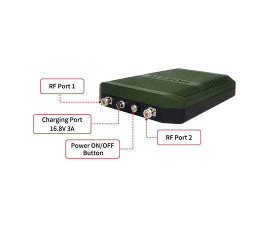 Усилитель сигнала для дрона Acasom ROC-6 Green 2.4G/5.2/5.8G (20Вт 5000mAh/16.8V)+кріплення штативу (ROC-6 Green), изображение 3 Усилитель сигнала для дрона Acasom ROC-6 Green 2.4G/5.2/5.8G (20Вт 5000mAh/16.8V)+кріплення штативу (ROC-6 Green), изображение 3