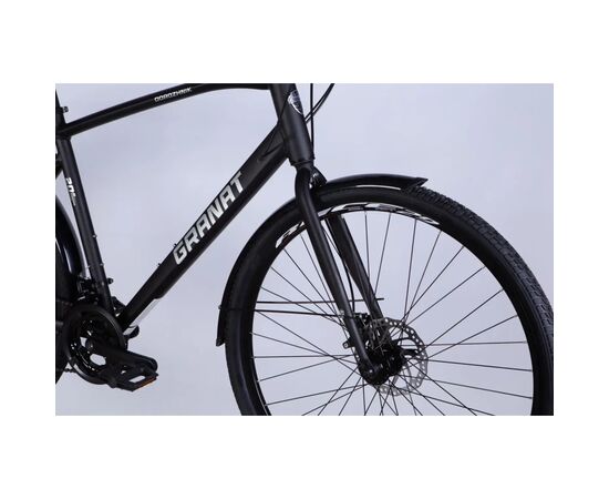 Велосипед Dorozhnik 28" GRANAT M DD рама-20" AL 2025 чорний (OPS-D-28-495), зображення 5 Велосипед Dorozhnik 28" GRANAT M DD рама-20" AL 2025 чорний (OPS-D-28-495), зображення 5