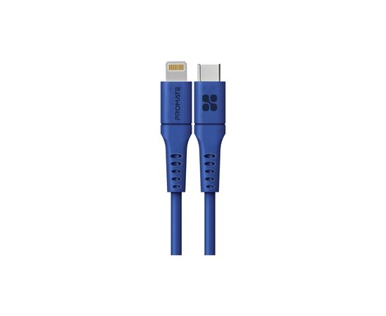 Дата кабель USB-C to Lightning 3.0m 3A PowerLink-300 blue Promate (powerlink-300.blue)