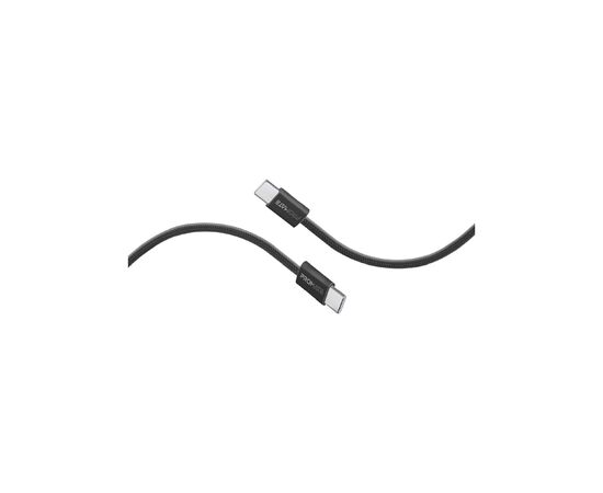 Дата кабель USB-C to USB-C 2.0m 60W PD EcoLine-CC200 black Promate (ecoline-cc200.black)
