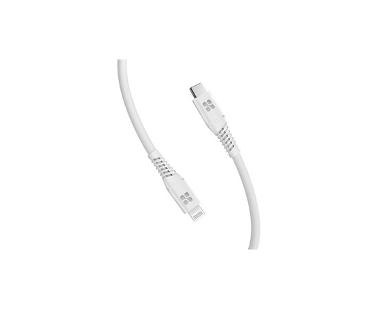 Дата кабель USB-C to Lightning 1.2m 20W PD MFi POWERLINE-CI120 black Promate (powerline-ci120.white)