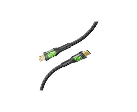 Дата кабель USB-C to Lightning 1.2m 27W PD TransLine-CI black Promate (transline-ci.black)