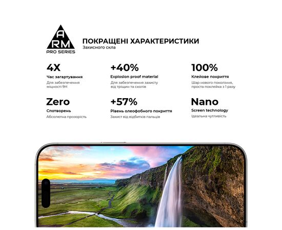Стекло защитное Armorstandart Pro Apple iPhone 16 Pro with mesh (ARM87027), изображение 5 Стекло защитное Armorstandart Pro Apple iPhone 16 Pro with mesh (ARM87027), изображение 5