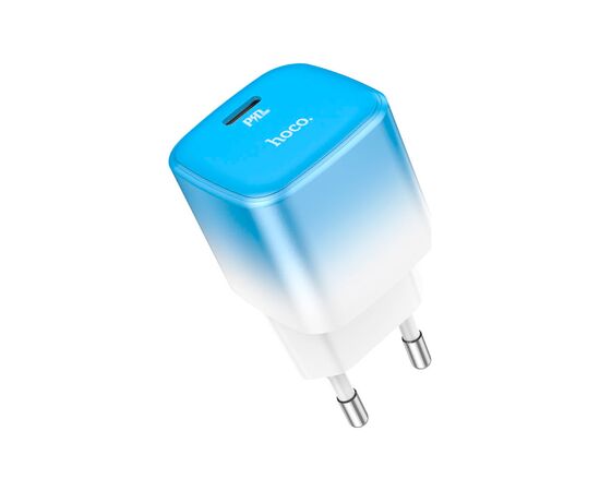 Зарядное устройство HOCO C101A USB-C PD20W Ice Blue (6931474769374), изображение 2 Зарядное устройство HOCO C101A USB-C PD20W Ice Blue (6931474769374), изображение 2