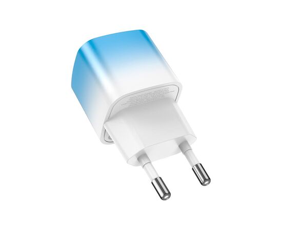 Зарядное устройство HOCO C101A USB-C PD20W Ice Blue (6931474769374), изображение 3 Зарядное устройство HOCO C101A USB-C PD20W Ice Blue (6931474769374), изображение 3