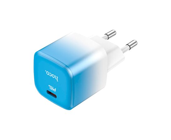 Зарядное устройство HOCO C101A USB-C PD20W Ice Blue (6931474769374), изображение 4 Зарядное устройство HOCO C101A USB-C PD20W Ice Blue (6931474769374), изображение 4