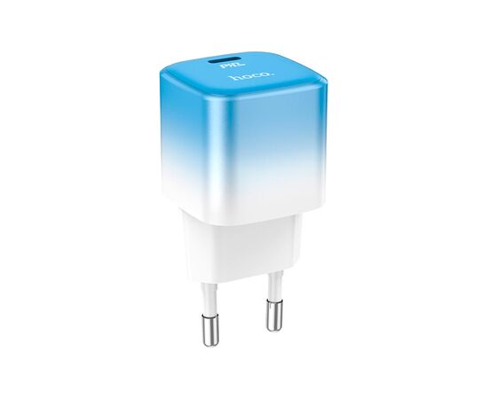 Зарядний пристрій HOCO C101A USB-C PD20W Ice Blue (6931474769374)
