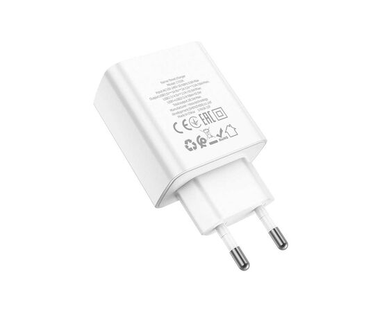 Зарядное устройство HOCO C102A Fuerza 1xUSB QC3.0 + 3-port USB 18W White (6931474777713), изображение 4 Зарядное устройство HOCO C102A Fuerza 1xUSB QC3.0 + 3-port USB 18W White (6931474777713), изображение 4