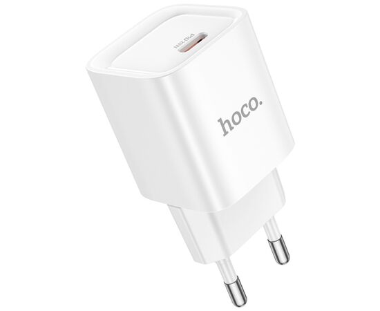 Зарядний пристрій HOCO C146A Charm USB-C PD20W White (6942007630245), зображення 4 Зарядний пристрій HOCO C146A Charm USB-C PD20W White (6942007630245), зображення 4