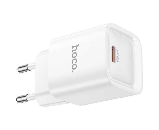Зарядний пристрій HOCO C146A Charm USB-C PD20W White (6942007630245), зображення 5 Зарядний пристрій HOCO C146A Charm USB-C PD20W White (6942007630245), зображення 5