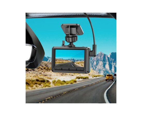 Видеорегистратор HOCO DV2 Driving recorder with display Black (6942007608176), изображение 7 Видеорегистратор HOCO DV2 Driving recorder with display Black (6942007608176), изображение 7