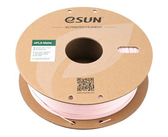 Пластик для 3D-принтера eSUN ePLA-Matte, 1,75мм, 1кг, peachy (ePLA-Matte-P175TP1), изображение 3 Пластик для 3D-принтера eSUN ePLA-Matte, 1,75мм, 1кг, peachy (ePLA-Matte-P175TP1), изображение 3
