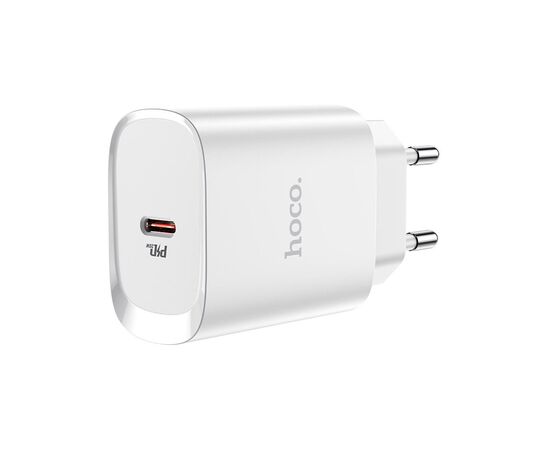Зарядное устройство HOCO N14 Smart Charging USB-C PD20W White (6931474745026), изображение 3 Зарядное устройство HOCO N14 Smart Charging USB-C PD20W White (6931474745026), изображение 3