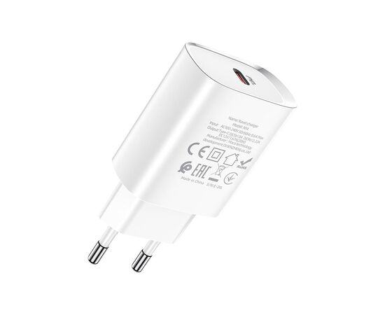 Зарядное устройство HOCO N14 Smart Charging USB-C PD20W White (6931474745026), изображение 4 Зарядное устройство HOCO N14 Smart Charging USB-C PD20W White (6931474745026), изображение 4