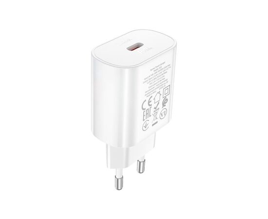 Зарядное устройство HOCO N22 Jetta USB-C PD25W White (6931474760067), изображение 3 Зарядное устройство HOCO N22 Jetta USB-C PD25W White (6931474760067), изображение 3