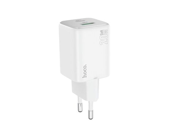 Зарядний пристрій HOCO N41 Almighty 1xUSB-C PD20W + 1xUSB QC3.0 White (6942007617031)