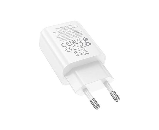 Зарядное устройство HOCO N60 Gentle USB-C PD20W White (6942007644181), изображение 3 Зарядное устройство HOCO N60 Gentle USB-C PD20W White (6942007644181), изображение 3