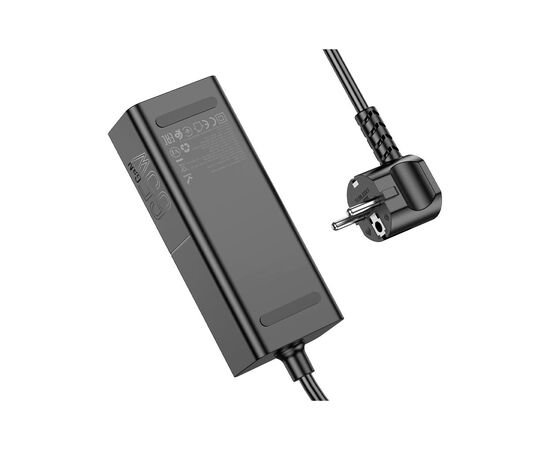 Зарядное устройство HOCO NS4 Sharp desktop socket 2xUSB-C + USB-A PD65W Black (6942007617352), изображение 5