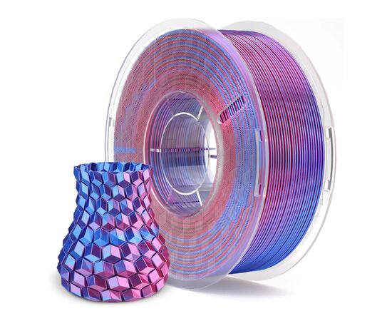 Пластик для 3D-принтера ELEGOO PLA silk gloss 1кг, 1.75мм, blue purple (50.203.0284), изображение 2 Пластик для 3D-принтера ELEGOO PLA silk gloss 1кг, 1.75мм, blue purple (50.203.0284), изображение 2