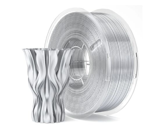 Пластик для 3D-принтера ELEGOO PLA silk gloss 1кг, 1.75мм, silver (50.203.0111), изображение 2 Пластик для 3D-принтера ELEGOO PLA silk gloss 1кг, 1.75мм, silver (50.203.0111), изображение 2