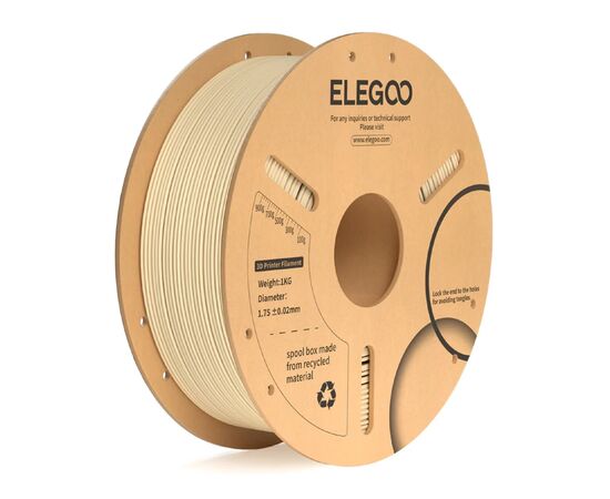 Пластик для 3D-принтера ELEGOO PLA Plus 1кг, 1.75мм, beige (50.203.0235)
