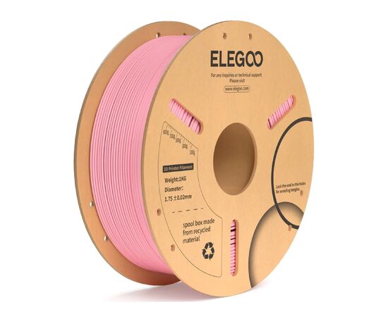 Пластик для 3D-принтера ELEGOO PLA Plus 1кг, 1.75мм, pink (50.203.0233)