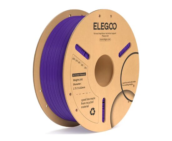 Пластик для 3D-принтера ELEGOO PLA Plus 1кг, 1.75мм, purple (50.203.0234)