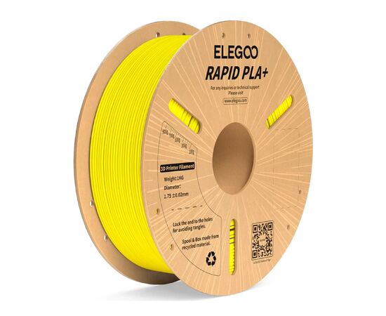 Пластик для 3D-принтера ELEGOO Rapid PLA Plus 1кг, 1.75мм, yellow (50.203.0121)
