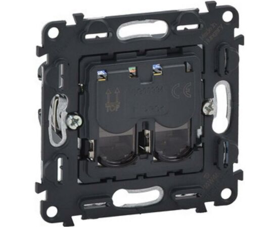 Компьютерная розетка LEGRAND подвійна RJ45 Кат.5е UTP Valena IN'MATIC (753041)