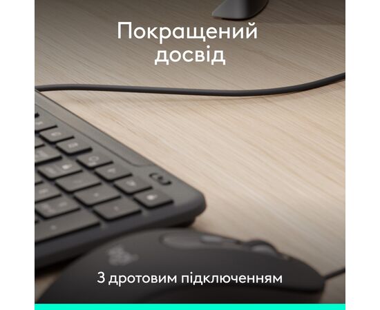 Клавиатура Logitech Signature Slim K620 for Business USB-C UA Graphite (920-013333), изображение 2 Клавиатура Logitech Signature Slim K620 for Business USB-C UA Graphite (920-013333), изображение 2
