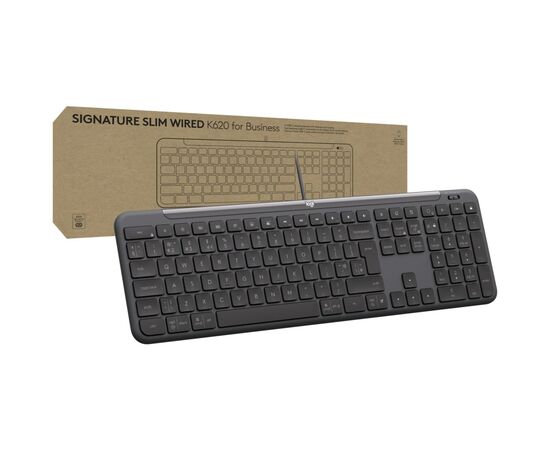 Клавіатура Logitech Signature Slim K620 for Business USB-C UA Graphite (920-013333)