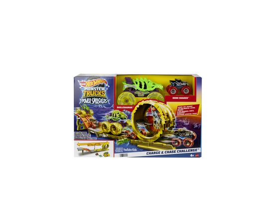 Автотрек Hot Wheels Power smashers Monster Trucks Заряжай и преследуй (HXT05), изображение 3 Автотрек Hot Wheels Power smashers Monster Trucks Заряжай и преследуй (HXT05), изображение 3