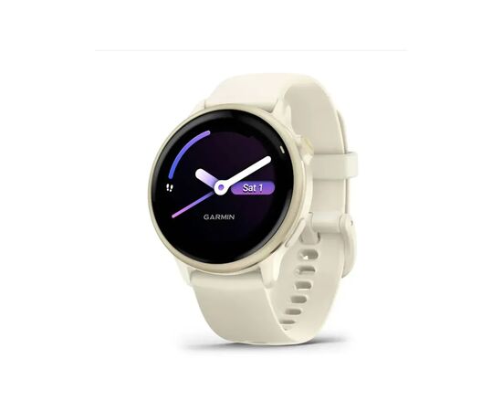 Смарт-годинник Garmin vivoactive 6, Bone/Lunar Gold, GPS смарт-годинник (010-02985-01)