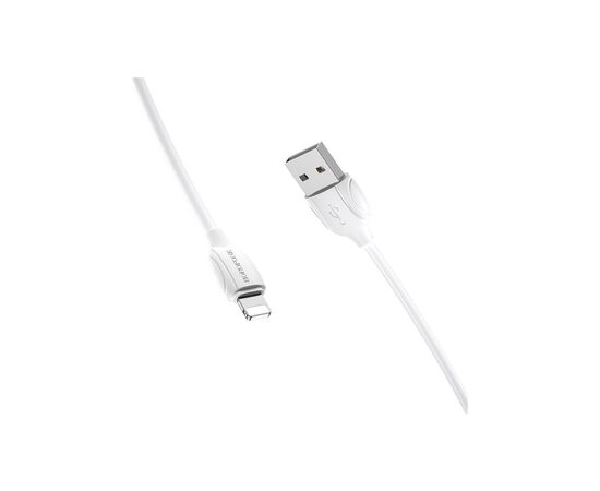 Дата кабель USB 2.0 AM to Lightning 1.0m 2.4A PVC BX19 white BOROFONE (6931474701763), изображение 2 Дата кабель USB 2.0 AM to Lightning 1.0m 2.4A PVC BX19 white BOROFONE (6931474701763), изображение 2