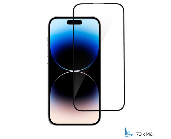 Стекло защитное 2E iPhone 14 Pro 2.5D FCFG black (2E-IP-14P-6.1-SMFCFG-BB)