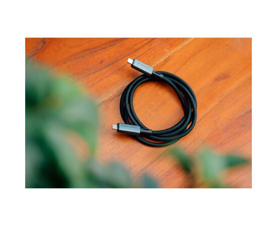 Дата кабель USB-C to USB-C 1.2m 240W black Verbatim (31847), зображення 6 Дата кабель USB-C to USB-C 1.2m 240W black Verbatim (31847), зображення 6