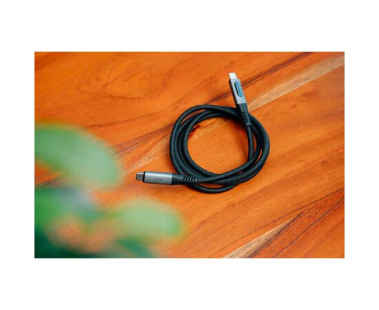 Дата кабель USB-C to USB-C 1.2m with display 100W black Verbatim (31848), зображення 7 Дата кабель USB-C to USB-C 1.2m with display 100W black Verbatim (31848), зображення 7