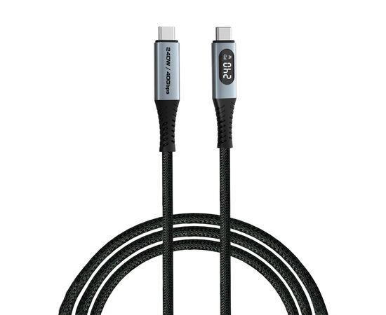Дата кабель USB-C to USB-C 1.2m with display 240W black Verbatim (31849)