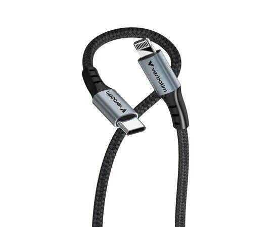 Дата кабель USB-C to Lightning 1.2m black Verbatim (31844), зображення 2 Дата кабель USB-C to Lightning 1.2m black Verbatim (31844), зображення 2
