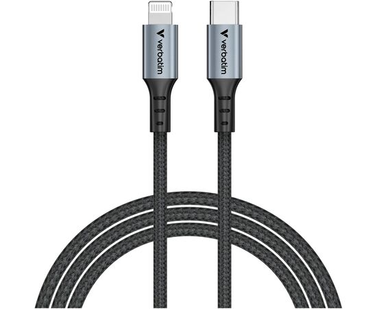Дата кабель USB-C to Lightning 1.2m black Verbatim (31844)