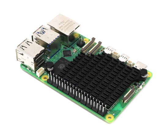 Радиатор охлаждения для Микро ПК Pi HUT Низкопрофильный радиатор для Raspberry Pi 5 (105875), изображение 3 Радиатор охлаждения для Микро ПК Pi HUT Низкопрофильный радиатор для Raspberry Pi 5 (105875), изображение 3