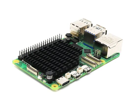 Радиатор охлаждения для Микро ПК Pi HUT Низкопрофильный радиатор для Raspberry Pi 5 (105875)