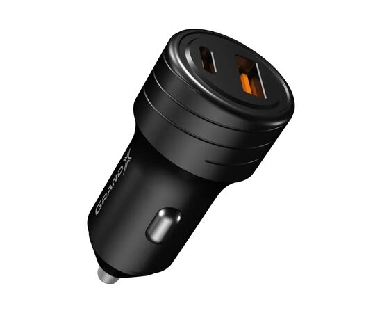 Зарядний пристрій Grand-X CH-30B 30W 1xUSB + 1xUSB-C PD + QC3.0 AFC FCP SCP VOOC Black (CH-30B), зображення 2 Зарядний пристрій Grand-X CH-30B 30W 1xUSB + 1xUSB-C PD + QC3.0 AFC FCP SCP VOOC Black (CH-30B), зображення 2