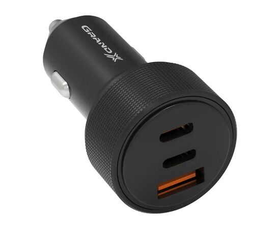 Зарядний пристрій Grand-X CH-39B 50W 1xUSB + 2xUSB-C PD + QC3.0 AFC FCP SCP VOOC Black (CH-39B)