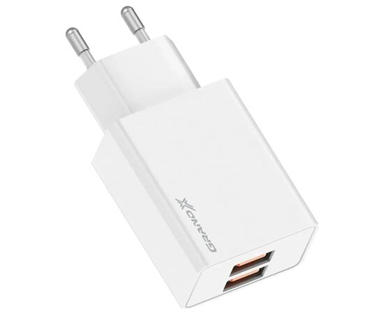 Зарядний пристрій Grand-X CH-15W 2xUSB 10.5W Black (CH-15W)