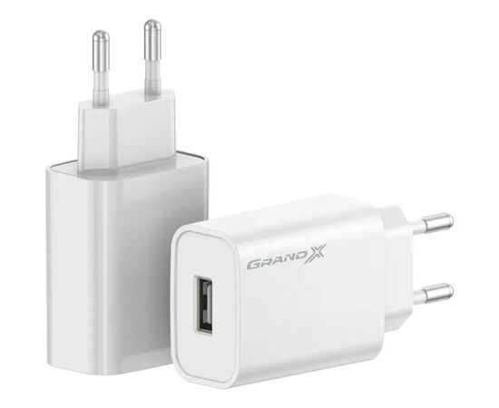 Зарядний пристрій Grand-X CH-550W Quick Charge USB QC3.0 Black (CH-550W)