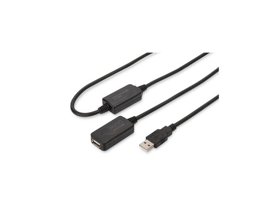 Дата кабель USB 2.0 AM/AF 20.0 m active Digitus (DA-73102)